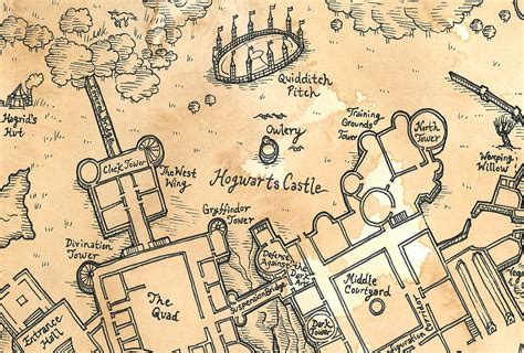 Printable Hogwarts Map